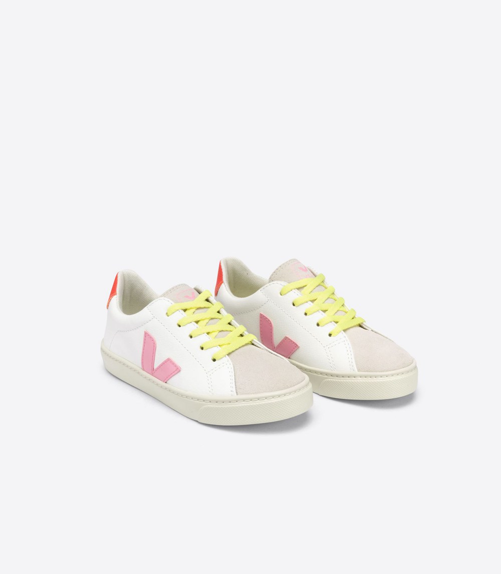 Veja Trainers Kids White - Esplar Lace Chromefree - UEVS-67432